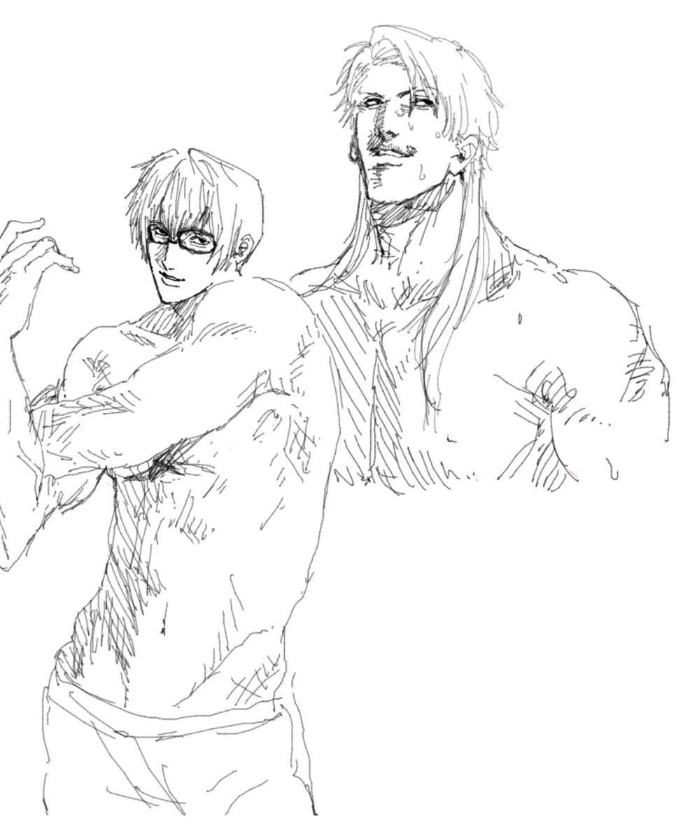 8UF7RyAINl3311's tweet photo. #秋の創作クラスタフォロー祭り
眼鏡とか筋肉とかﾔﾝｷｰとか描きます https://t.co/NB0PrBA1Ar