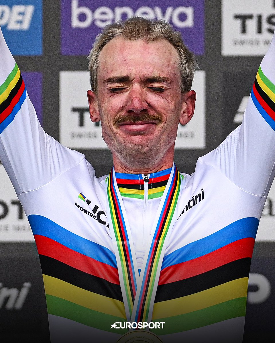 Eurosport_TR's tweet photo. Söze gerek yok. Brandon McNulty‘nin mutluluğu. 🌈 https://t.co/1hePgzVUaJ
