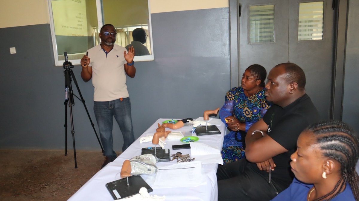 NG_PLAN's tweet photo. On Friday, 25th September 2026, Day 2 of the Basic Ponseti and CAST Administration Training at General Hospital, Igboora, went hands-on: healthcare workers practised Ponseti techniques with facilitator guidance. @miraclefeet #PLANFoundation #PonsetiMethod #Clubfoot https://t.co/TbiRGatYBq