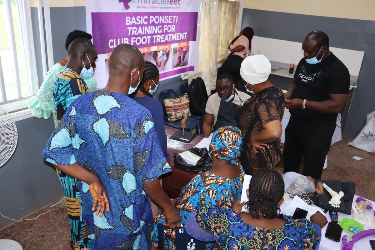 NG_PLAN's tweet photo. On Friday, 25th September 2026, Day 2 of the Basic Ponseti and CAST Administration Training at General Hospital, Igboora, went hands-on: healthcare workers practised Ponseti techniques with facilitator guidance. @miraclefeet #PLANFoundation #PonsetiMethod #Clubfoot https://t.co/TbiRGatYBq
