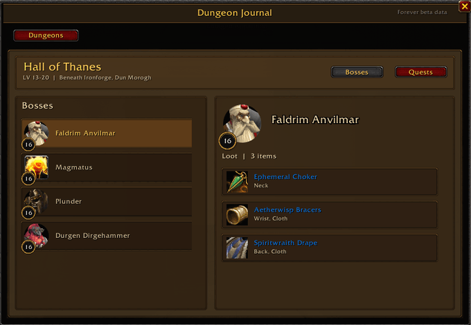 SpaceAlb's tweet photo. Consulta el botín y las misiones de las mazmorras de WoW Forever gracias al addon Dungeon Journal.

https://t.co/YOnjywxGJg https://t.co/osFRjiSa7D