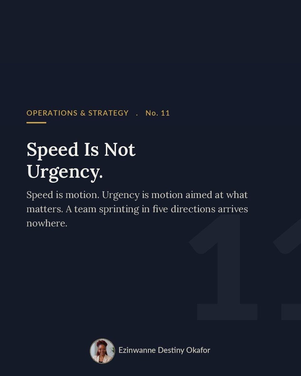 Cassy_Blakes's tweet photo. Before the week starts, name the single outcome that matters most, and let it kill the busywork.

#operationsmanagement 
#strategymanagement 
#operationsandstrategy https://t.co/v3S68Fnggg