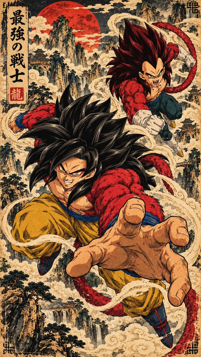 GuruWallpaper1's tweet photo. Super Saiyan 4 https://t.co/gb2VBZkH38