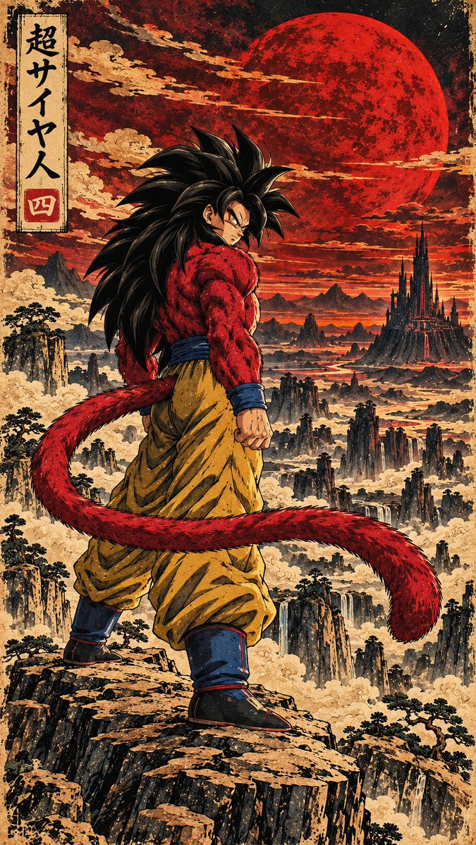GuruWallpaper1's tweet photo. Super Saiyan 4 https://t.co/gb2VBZkH38