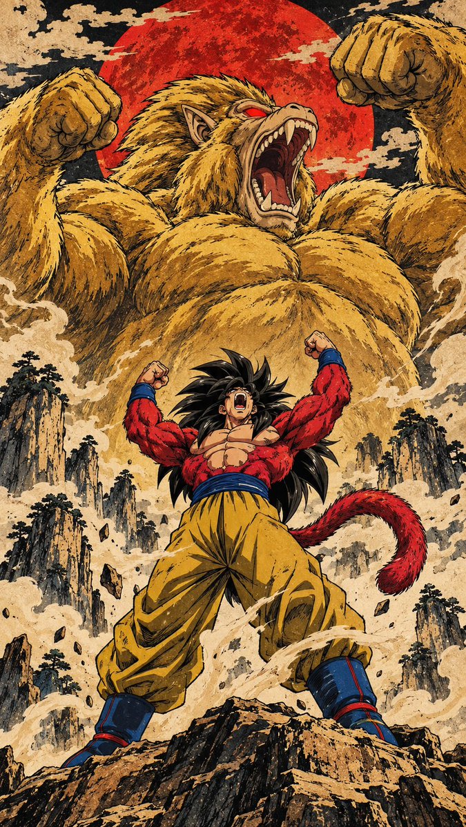 GuruWallpaper1's tweet photo. Super Saiyan 4 https://t.co/gb2VBZkH38