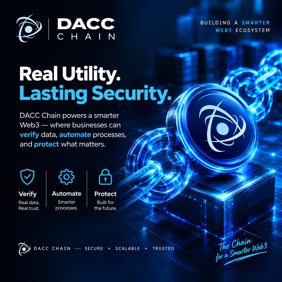 Unique___k's tweet photo. @dac_chain is building infrastructure for a smarter Web3 — where businesses can verify data, automate processes, and protect what matters.

Security isn’t an afterthought. It’s built into the foundation. ⚡

#DACC #DACCChain #Web3 #Blockchain https://t.co/nKZ21nc4zw