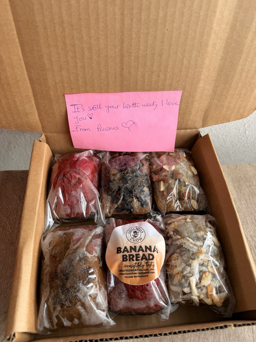 adaezennaji_'s tweet photo. Anyways, if you still don’t know what to gift him this Saturday, my girlies, come for a box of premium banana breads from @luscious_chow
We have nice offers and w Evan Cotten with your budget too! 

Frame 1: 15,600
Frame 2: 36,700 https://t.co/34jGjK8Eeb