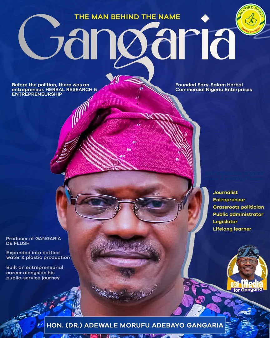 Logobiz01's tweet photo. Many know GANGARIA DE FLUSH, but do you know GANGARIA the man?

He is a Journalist, Entrepreneur, Grassroots Politician, Public Administrator, Legislator and Lifelong Learner.

From herbal research to building industries and serving the people, Hon. (Dr.) Adewale Morufu Adebayo https://t.co/CrD2D9w1kz