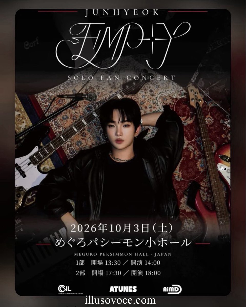 chocomi10232628's tweet photo. ◽️ JUNHYEOK 1'st album💿
`EMPTY' Release ‼︎  9月30日（水）　
タワレコ、HMV、Amazon、楽天etcで
予約受付中です‼︎

◽️公演概要
公演日：2026年10月3日（土）
【1部】開場13:30／開演14:00
【2部】開場17:30／開演18:00
会場：目黒パーシモン小ホール（東京都）

#JUNHYEOK https://t.co/aiMqFjrSGb