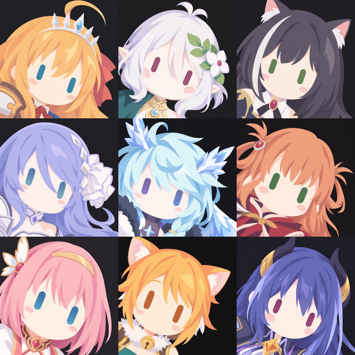 CrystalSeigetsu's tweet photo. はじめまして、晴玥（セイゲツ）です。
日常やコスプレ、#プリコネR を中心としたイラストなどを投稿しています。

投稿しているキャラアイコンは、気に入ったものがありましたら、ご自由にアイコンとしてお使いください✨
※イラストには生成AIを使用しています。
※自作発言・二次配布・商用利用はご遠慮ください。