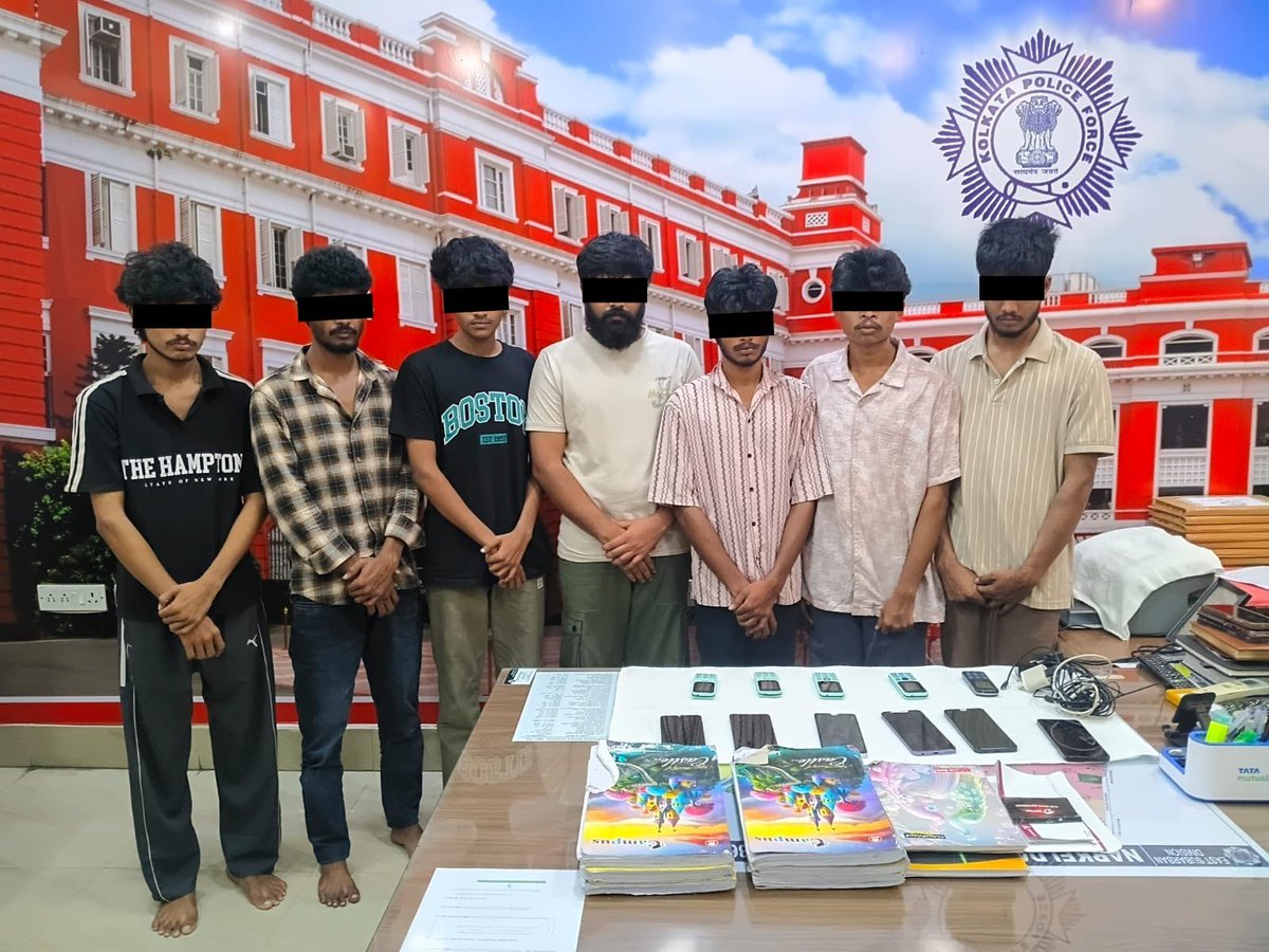KolkataPolice's tweet photo. Fake SIMs. Fake Identities. A Cyber-Fraud Network Busted.

What began as an investigation into the fraudulent procurement of SIM cards led Kolkata Police to a wider cyber-fraud operation spanning multiple states.

The investigation, initiated on the basis of a report by SI Md. Abbasuddin Biswas of Narkeldanga Police Station following an enquiry by Cyber Cell, ESD, revealed a conspiracy involving forged documents and SIM cards procured in the names of different persons. These SIM cards were allegedly supplied to fraudsters and used for cheating and other cyber-enabled financial crimes.

A breakthrough came with the arrest of Taushif Alam on 17.09.2026. His interrogation led investigators to further suspects and ultimately to a raid at a flat in Hatiara under Eco Park Police Station.

Seven persons were arrested from the flat, which was being used as a fraudulent call centre. Several mobile phones and exercise books containing extensive data, particularly of Andhra Pradesh residents, were seized.

Investigation revealed that the accused, residents of Andhra Pradesh and Telangana, had allegedly been brought to Kolkata by Sundar @ Ali. Posing as representatives of a MUDRA Loan company, they allegedly contacted people in Andhra Pradesh and induced them to transfer money into different bank accounts. A deeper network uncovered. The trail is being followed. 

Kolkata Police remains committed to tracing every link and bringing every person involved to justice.
