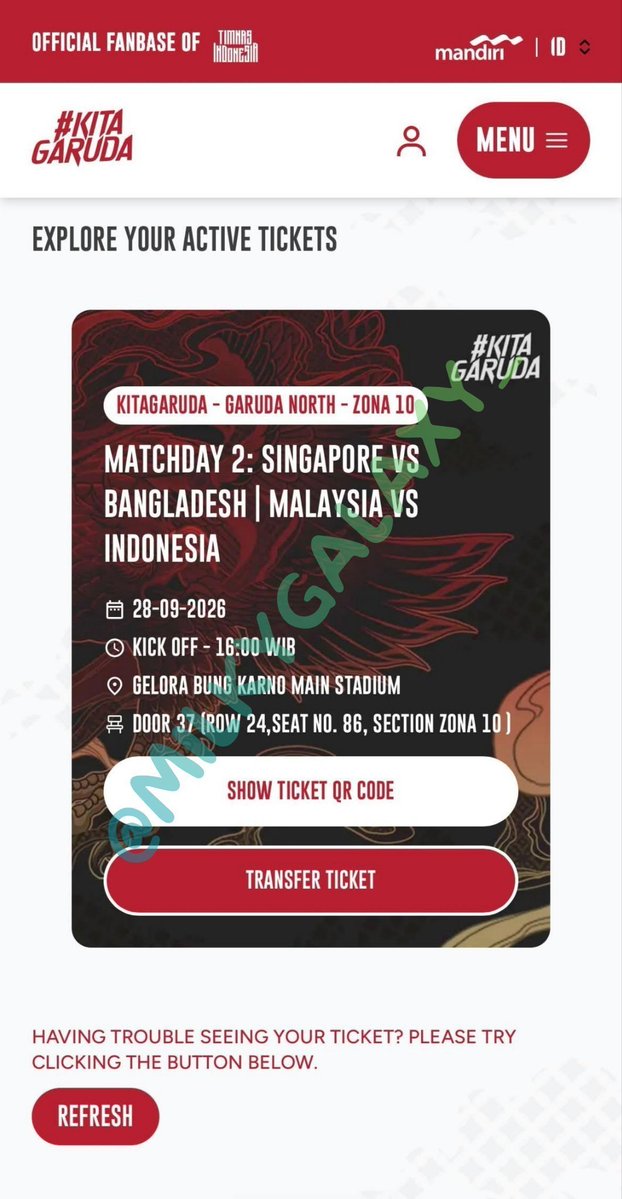 Milkygalaxy_'s tweet photo. Udpate
Wts tiket timnas upper Garuda

Indonesia vs Malaysia
Matchday 2 -> 180k/tix

Garuda north Matchday 2 -> 350k/tix

Di bantu proses pemindahan Garuda id

tags.wts.wtbtiketimnas2026 https://t.co/zD3b9qbRUD