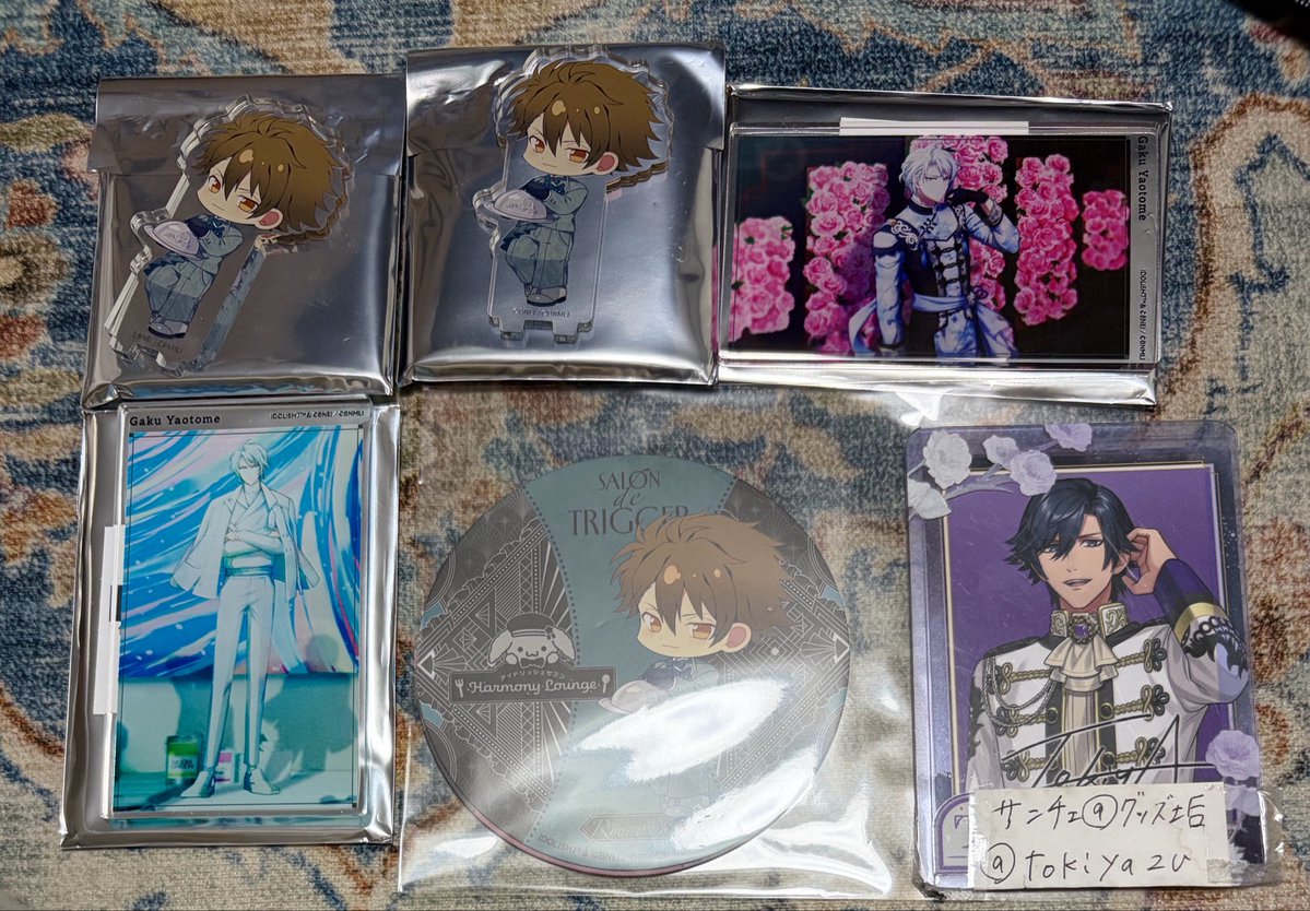 tokiyazu's tweet photo. 【交換】アイナナ アイドリッシュセブン アニカフェ アニメイトカフェ TRIGGER ステッカー コースター

(譲）アクスタ コースター龍之介
アクリルカード アクカ
(求）楽
アクリルカード 🩷のもの

初回ツイフィ必須。
検索からもお気軽にお声掛けください。 https://t.co/AKoOXQaHY9