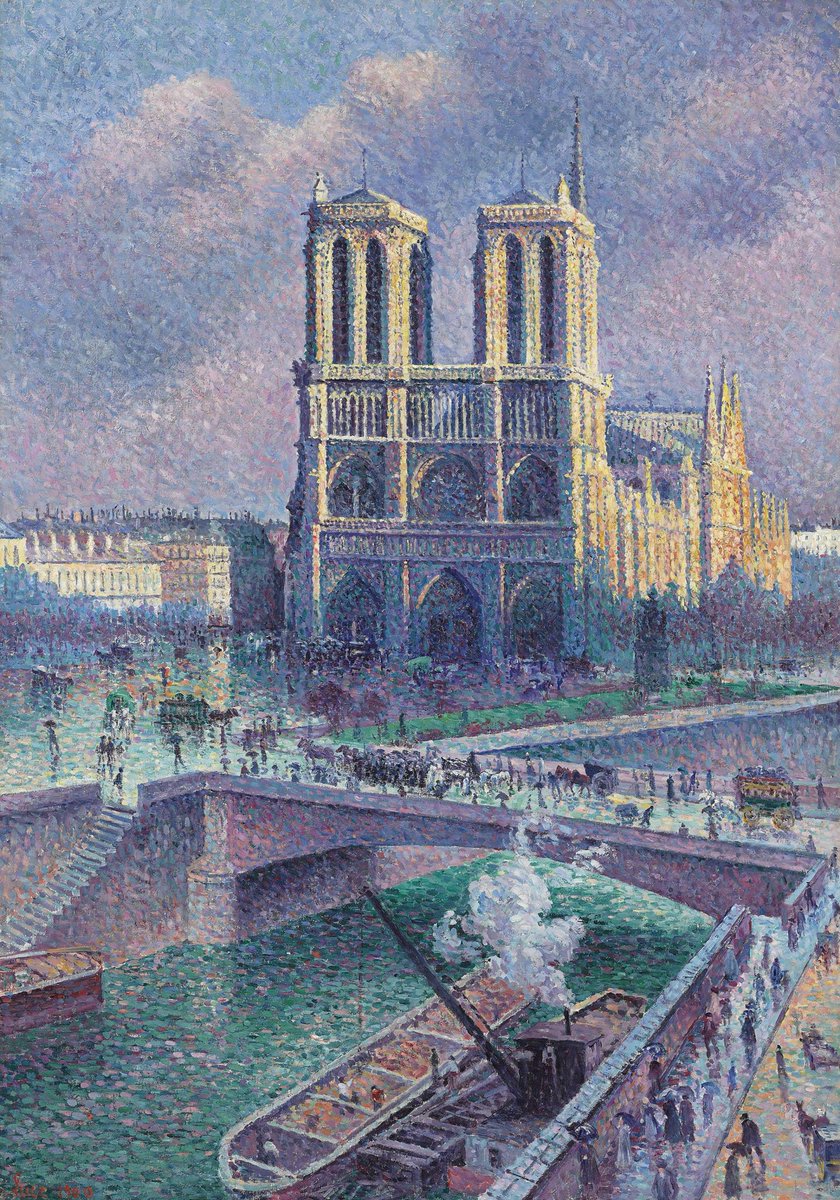 allontanarsio's tweet photo. Notre-Dame de Paris peinte par Maximilien Luce en 1900 https://t.co/e37jBiCpDM