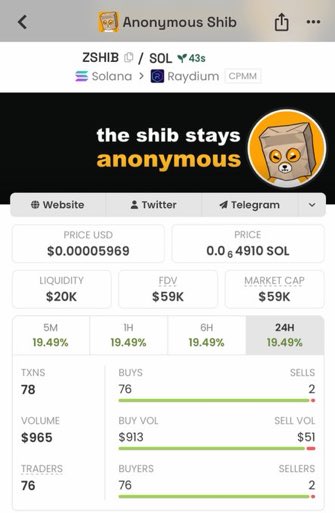 Steven_Shaw__'s tweet photo. $ZSHIB is straight-up cooking!
Rocketing from just $59k to $143K market cap β already up 130.76x β and the momentum is still firing on all πcylinders.
Massive W for my copy traders π₯
πJoin the TG
π€Follow me
#ZSHIB #crypto #moonshots #tgwins πβοΈπ₯ https://t.co/4GNmTLLmnG