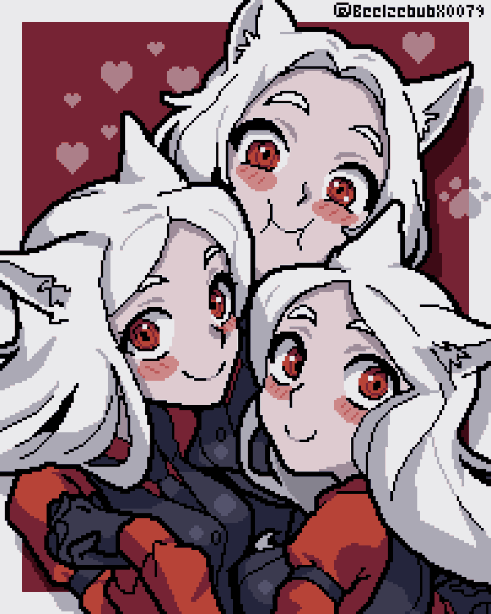 BeelzebubX0079's tweet photo. Demon Hounds | Cerberus
#Helltaker #Helltakerfanart #pixelart https://t.co/xaB1qt7hAI
