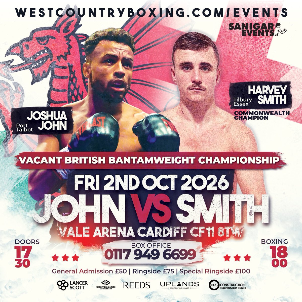IFLTV's tweet photo. A really good domestic fight to watch out for this weekend...
7-1 Harvey Smith takes on 12-2 Joshua John for the British & Commonwealth Bantamweight Titles on Friday night in Cardiff π΄σ §σ ’σ ·σ ¬σ ³σ Ώ
A great piece of matchmaking ππΌ
#BritishBoxing | #Cardiff | #BoxingNews https://t.co/IP4Y7H6xQF