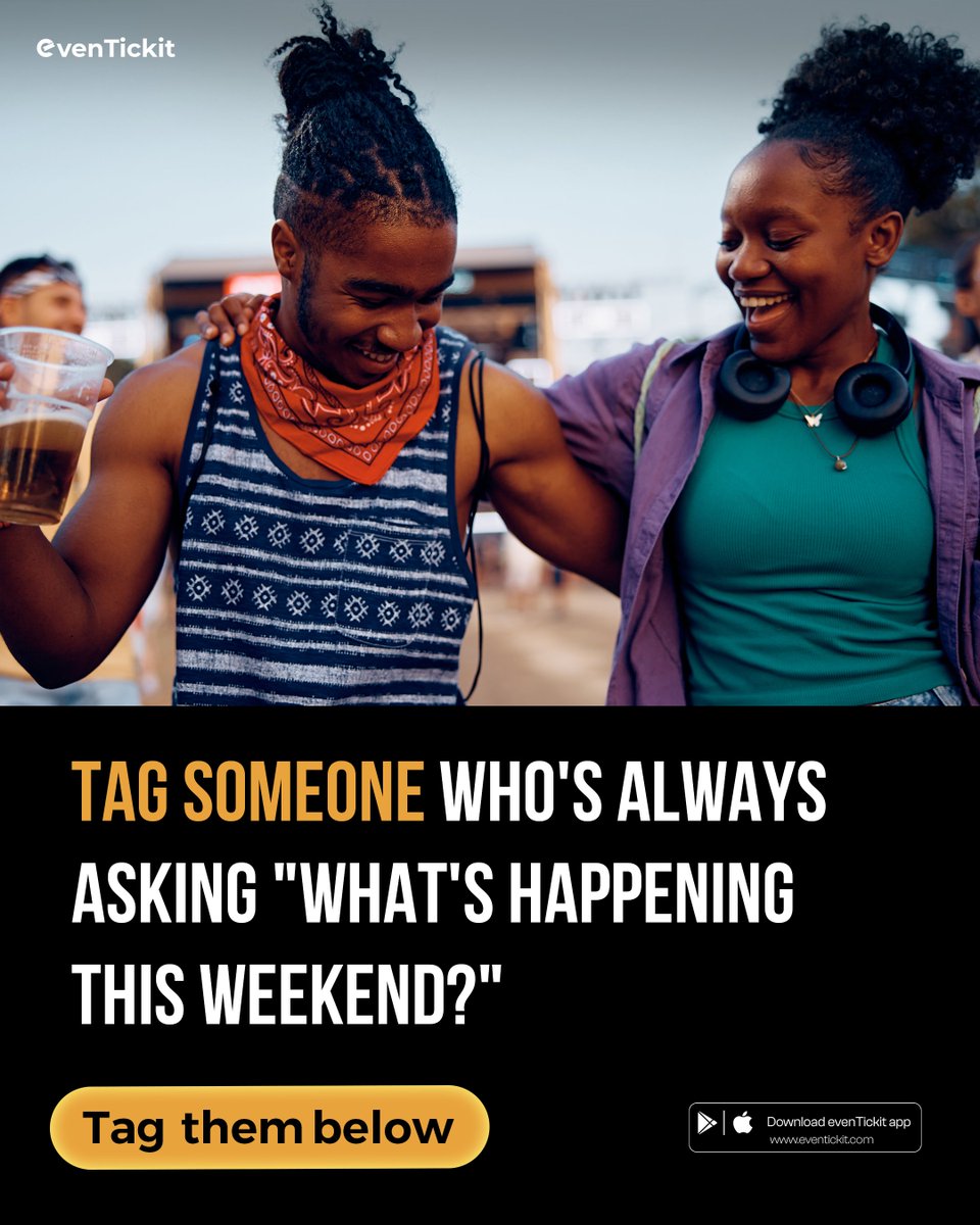 Eventickit52355's tweet photo. Know someone who needs to attend an event? Tag them here. 👇

They need to see this.

#evenTickit #EventOrganisers #NigeriaEvents https://t.co/k0oOB2oDHv