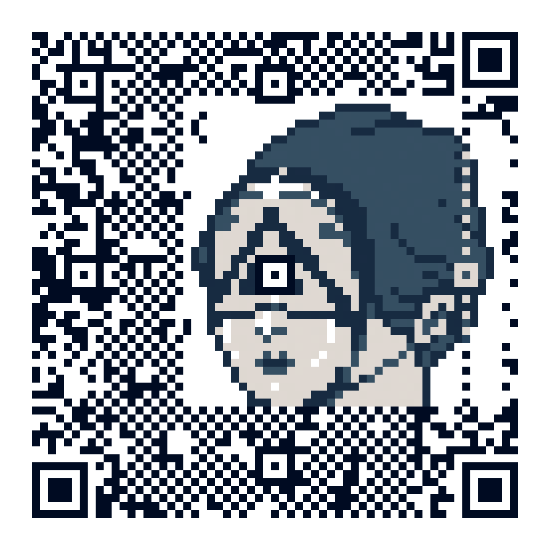 hakababunko's tweet photo. 一部が失われても機能する仕組みなら
逆にＱＲコードにはドット絵が埋め込めるのでは？
と思い、廻屋くんを埋め込んでみたら無事に読めた🫶 https://t.co/0597m5hfmW