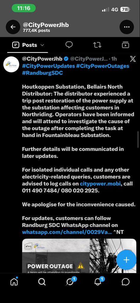 Jarryd19's tweet photo. @CityPowerJhb As per your statement earlier. 
Thank you. https://t.co/dnpF9fqrfa