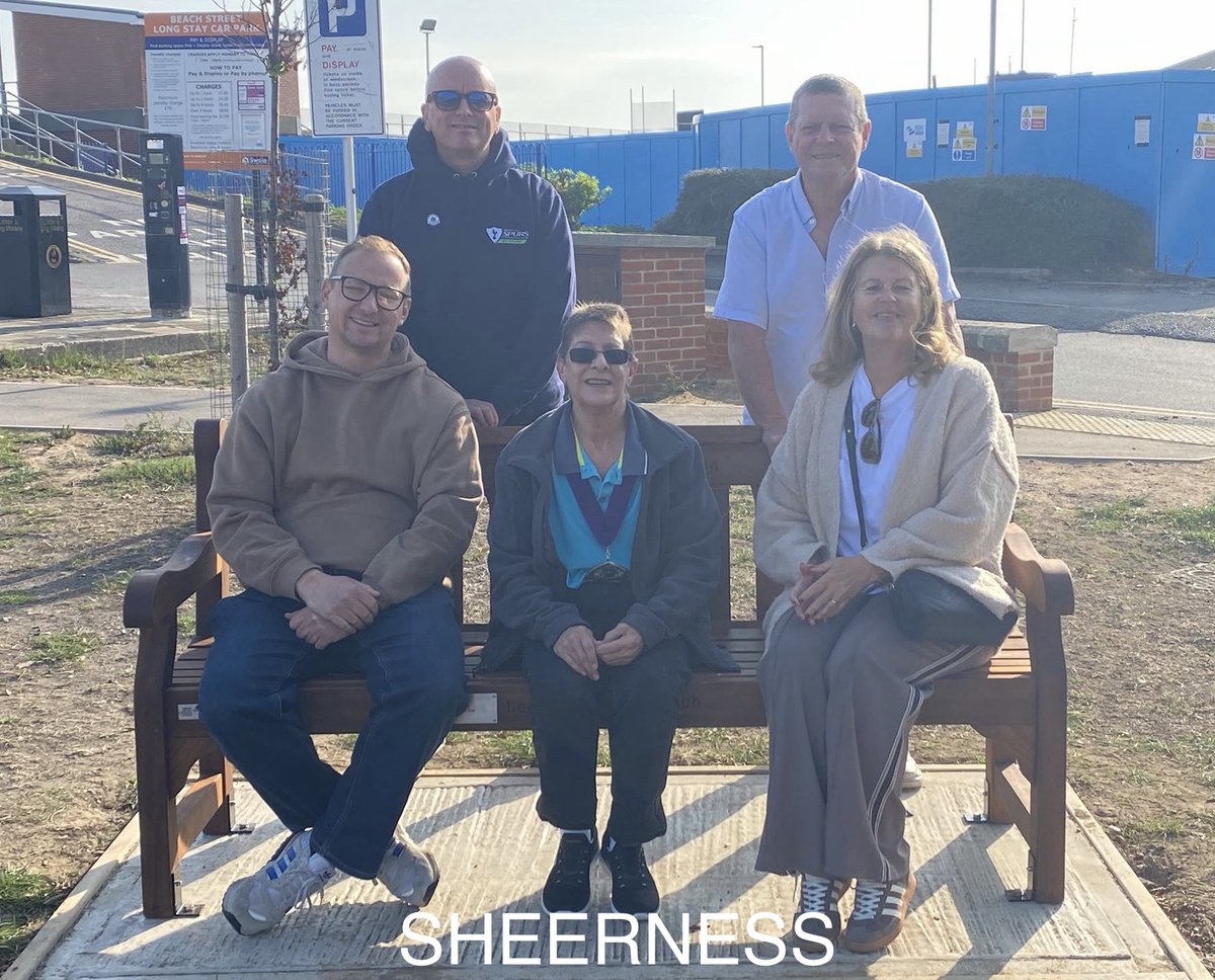 EastKentSpurs's tweet photo. Another incredibly proud day for EKS yesterday as we unveiled Legend on the Bench benches 10–13 in Sheerness, Maidstone, Canterbury &amp; Whitstable.

Seeing our fundraising turned into something permanent and potentially life-saving means so much to us. 

Thanks to all involved. 💙 https://t.co/tI00534aVp