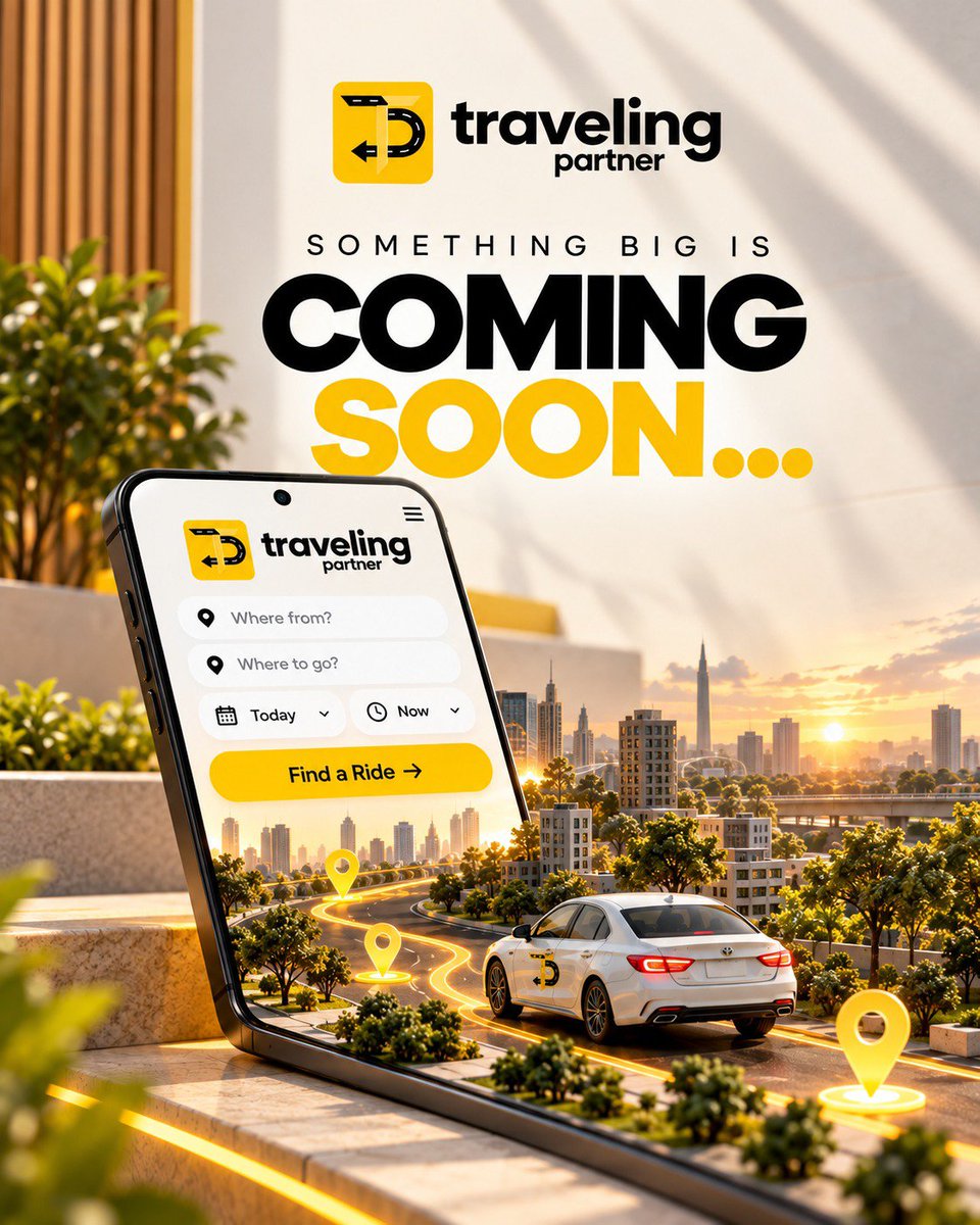 TravelPartnerHQ's tweet photo. Something big is on the way. 😍
A new way to book your everyday rides with Traveling Partner is getting closer.

Coming Soon.

#travelingpartner #comingsoon #ride #pakistan #harsafarkapartner https://t.co/R4dQwA8MqZ