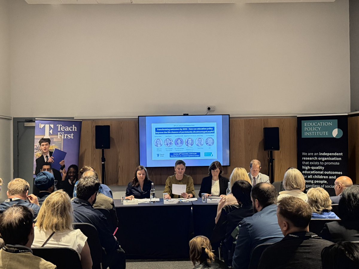 KatieKates_84's tweet photo. Always pleased to attend @EduPolicyInst fringe events.Good to hear about education policy&amp;how it can improve the life chances of disadvantaged pupils. @LucyMPowell says that pupils thrive when they are passionate about learning:At @NATREupdate we know this happens in RE. https://t.co/ziQ95DQDXo