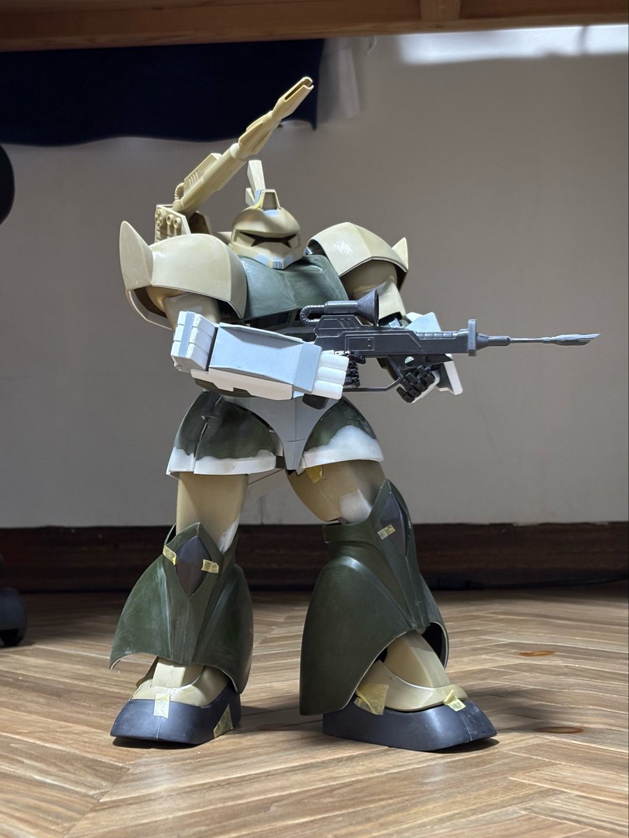 ki9tatu's tweet photo. #秋の旧キット祭り 

製作中の1/60ゲルググキャノンです https://t.co/ZDnDFpiCTb