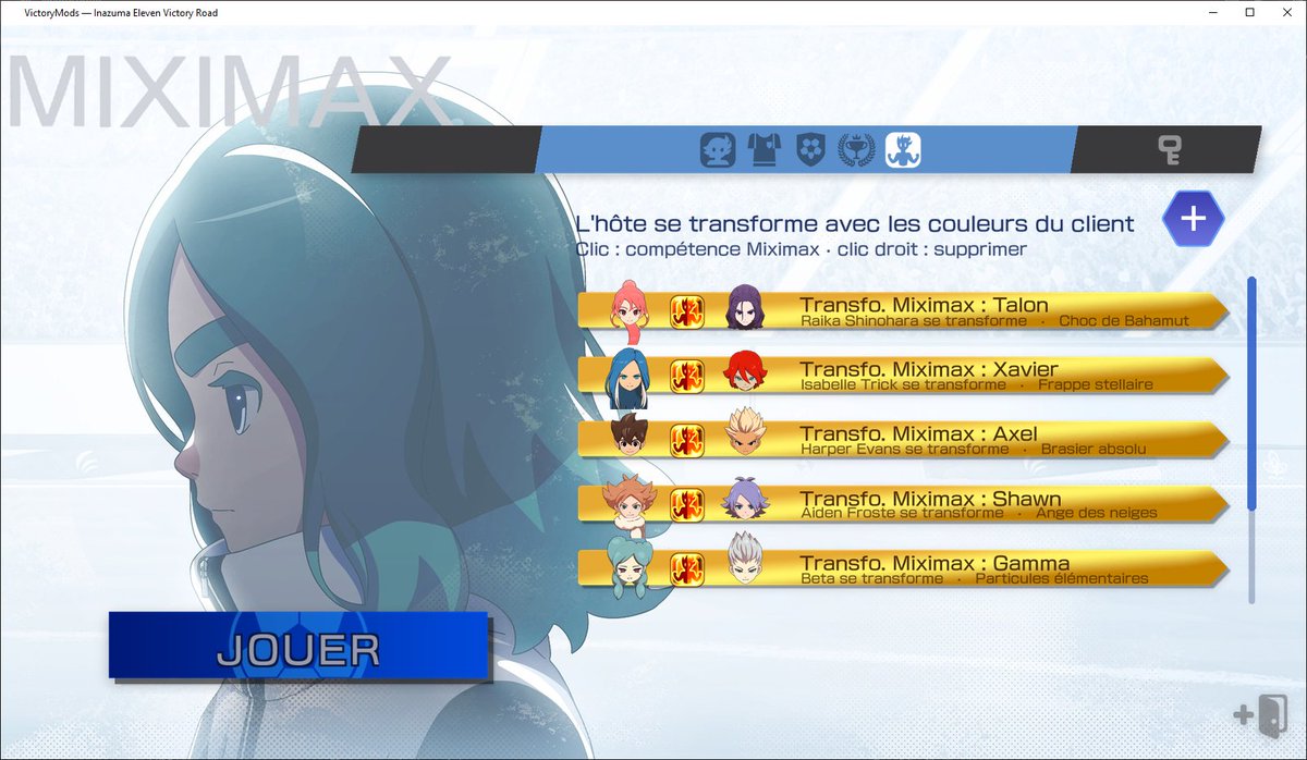 TonsyGeek's tweet photo. La mise à jour du Victory mods aura lieu cet après-midi entre 14h et 15h.
 - creation de MixiMax
- nouvelle onglet
- des personnages Modifier dans une équipe StadeBB
- correction de bug
j'espère que  vous allez bien vous amuser 👌 https://t.co/QWNQ7myeBs