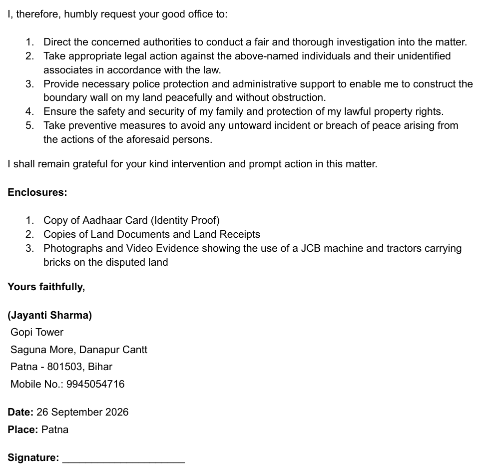 sameer1sharma99's tweet photo. @officecmbihar @dm_patna @SdpoDanapur Hi Sir, Unable to register my complaint on the Bihar Janta Darbar portal due to an OTP issue from last 3 days. Therefore, I'm raising my concern here and seeking your kind intervention. Plz help &amp; support. Complaint details attached. 🙏 https://t.co/zjLMGCFSlT