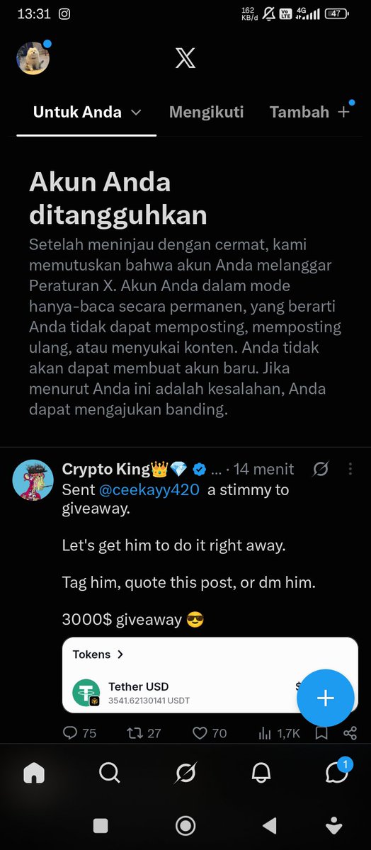 oceanskywin's tweet photo. Mencari kebahagian entah kemana https://t.co/DAyukaCj2r