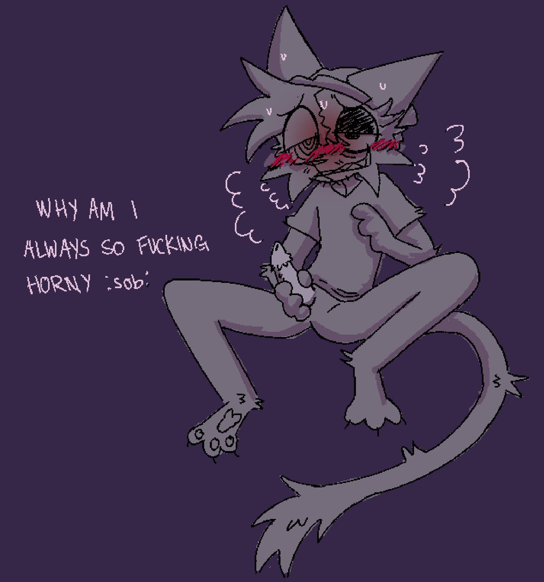 pyr0tonic's tweet photo. one time i woke up at 4 am just to jerk off again 

#nsfwtwt #yiff #r34 #porn https://t.co/E9JM1mMRdv