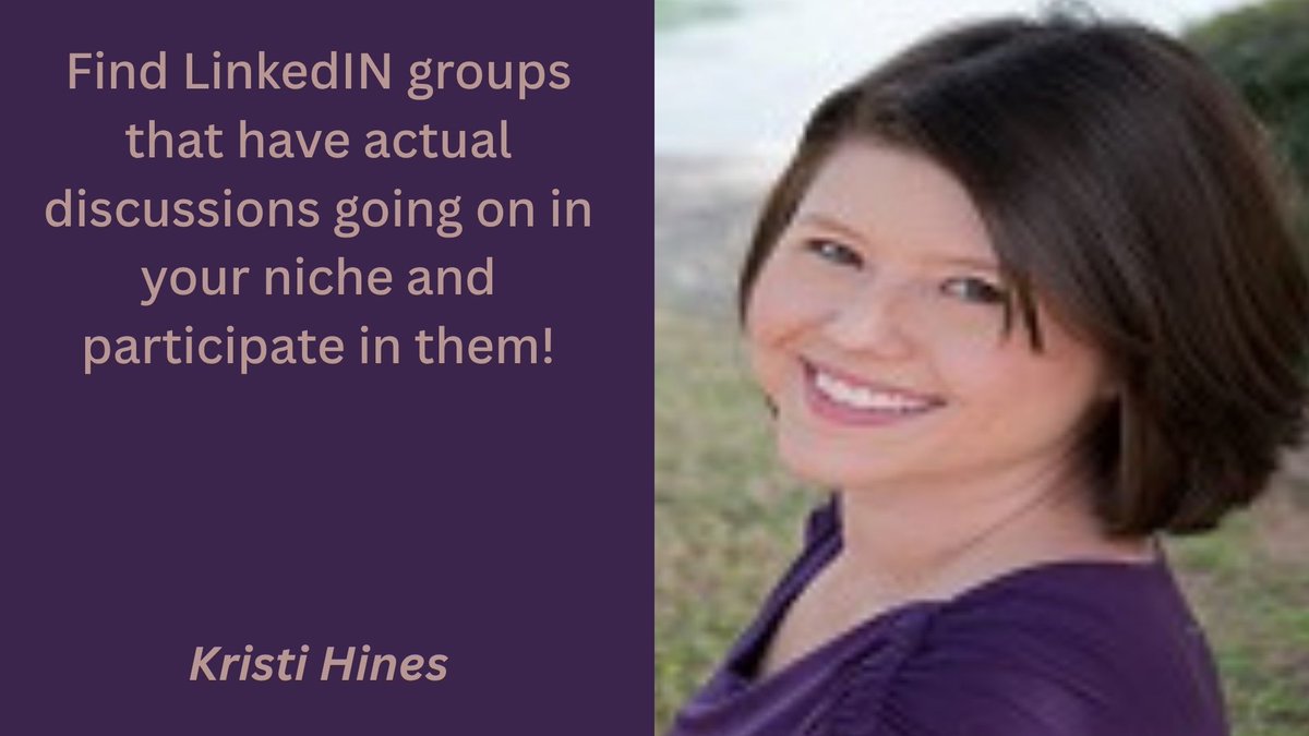 GuestCrewSocial's tweet photo. Kristi Hines - Find LinkedIN #groups that have actual #discussions going on in your #niche and #participate in them! - https://t.co/ObOVVm7qnB Via. @UttoranSen @GuestCrew @kristileilani @kikolani https://t.co/wLmvqRaALz