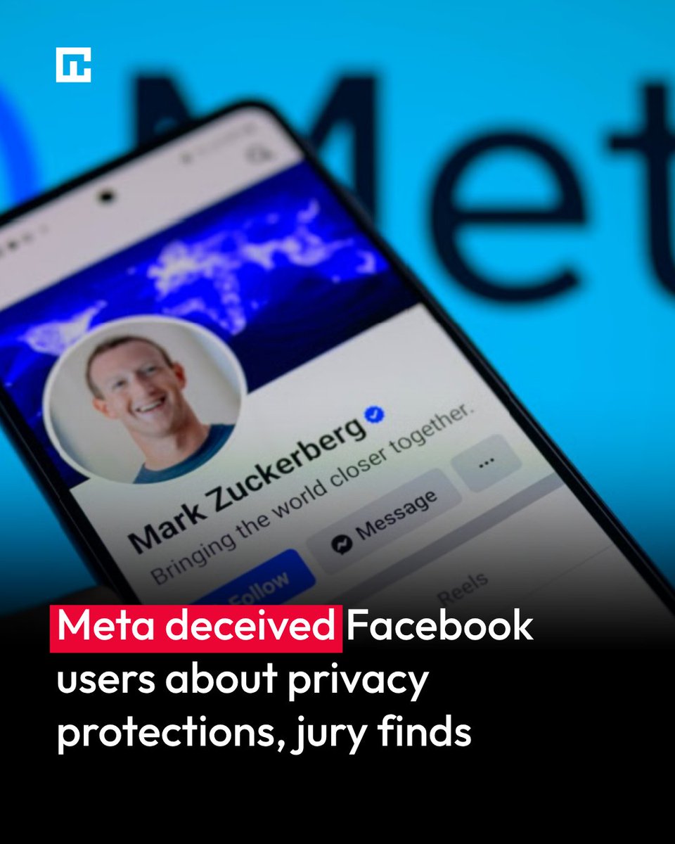 Cybernews's tweet photo. This marks Meta’s second major loss to New Mexico this year: https://t.co/T83jaVQ6ct https://t.co/QdnTbTqcXv