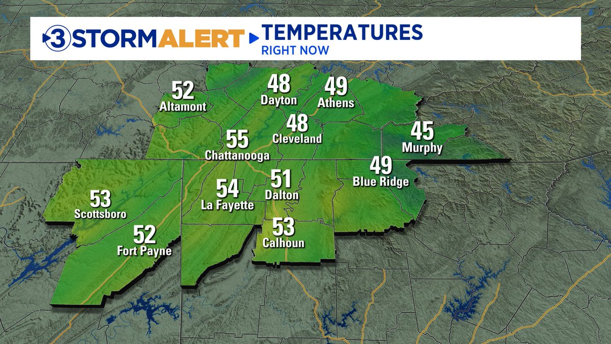 Local3Weather's tweet photo. Good morning! We are waking up to cool, crisp temperatures to start the new work week. https://t.co/0xhpr9XLRc