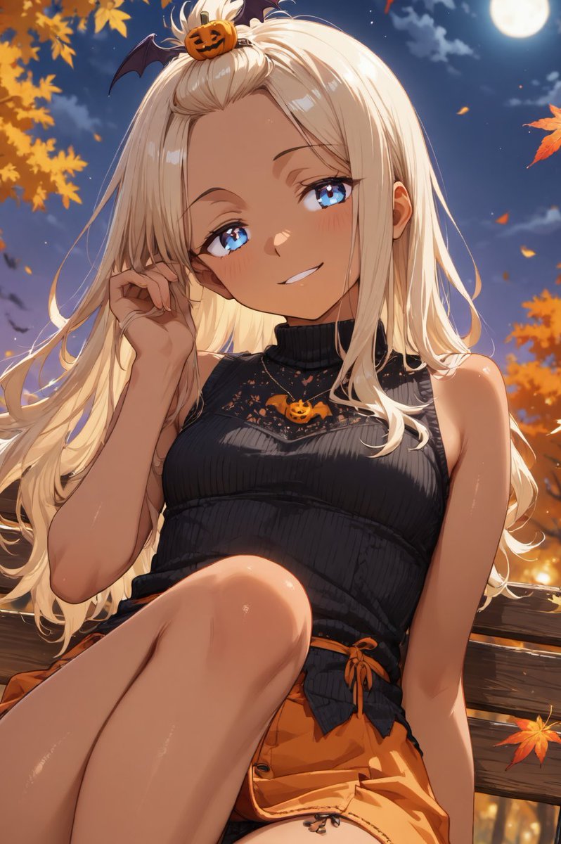 Camel_alglf's tweet photo. #AI火曜日褐色DAY #AIart️️️️️️️️️️️️️️️️️️️️️️️️️️️️️️️️️️️️️️️️️️️️️️️️️️️ 
AI Tuesday Tan & Dark-Skinned Characters ☀️
 QRTs are welcome, but not required!  
「9月も終わるしハロウィン🎃シーズン？」

別段お題ではありませんのでご自由に😸

①褐色肌でも、亜人でも、日焼けでも、黒肌でもご自由に 
②複数タグもオーケー、別イベントと同時もオーケーですが、相手企画のルールに従ってください 
③複数回投稿も大丈夫ですが、連投はオススメしておりません 
④特段細かい事は気にせず、楽しんでまいりましょう📷
⑤この投稿から水曜明け方頃まで、時間はアバウトに