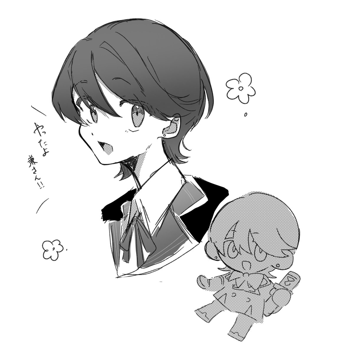 SUISOSUI_2022's tweet photo. ぱずぎりで己が持ってるバッファーが堀川しかいないので大変重宝している落描き、兼さんはいません。 https://t.co/g4QViX72ZN