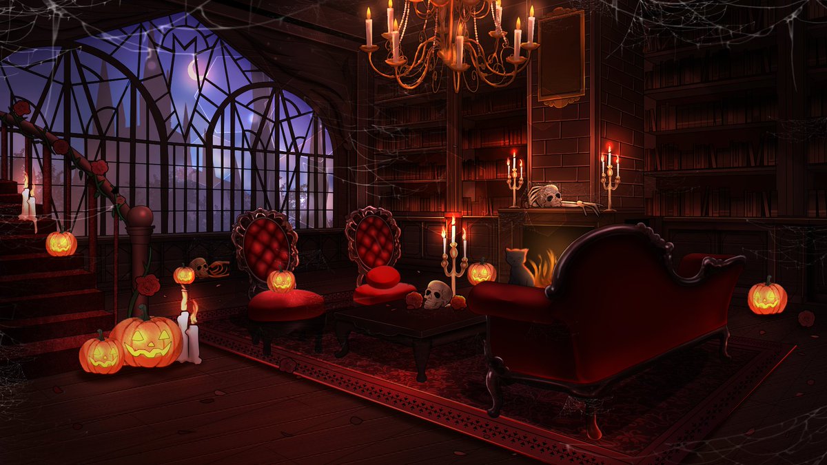 panikro_'s tweet photo. 🎃 𝗙𝗥𝗘𝗘 𝗛𝗔𝗟𝗟𝗢𝗪𝗘𝗘𝗡 𝗩𝗧𝗨𝗕𝗘𝗥 𝗕𝗔𝗖𝗞𝗚𝗥𝗢𝗨𝗡𝗗 🎃

A spooky gothic lounge for your Halloween streamss🕯️🕸️

[ ♡ + ↻ are appreciated! Tag me if you use it ]
Claim it on my VGen before it’s goneee ^^

#VTuberAssets #FreeAssets #VGenShop https://t.co/6MGbMXbroe