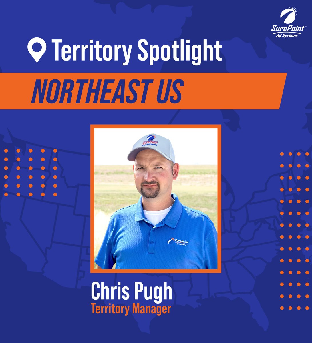 SurePointAg's tweet photo. Territory Sales Spotlight: Northeast US
📍 𝐍𝐨𝐫𝐭𝐡𝐞𝐚𝐬𝐭 𝐔𝐒 • 𝐂𝐚𝐧𝐚𝐝𝐚

As the Territory Manager for the Northeast US and Canada, Chris Pugh helps dealers stay connected to the right SurePoint resources, product knowledge, and support for the growers they serve. Since joining the SurePoint team in 2023, Chris has brought valuable experience from his background in equipment management and precision farming, helping dealers connect growers with systems that fit their operation.

#FarmTech #AgTech #SurePointAg #Agriculture #AgInnovation #ModernFarming