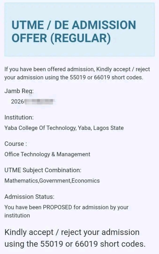 jambhelp1's tweet photo. 📢 UPDATE : YABATECH BEGINS UPLOADING OF ADMISSION LIST VIA JAMB CAPS FOR THE 2026/2027 ACADEMIC SESSION https://t.co/ydbt1jwptT