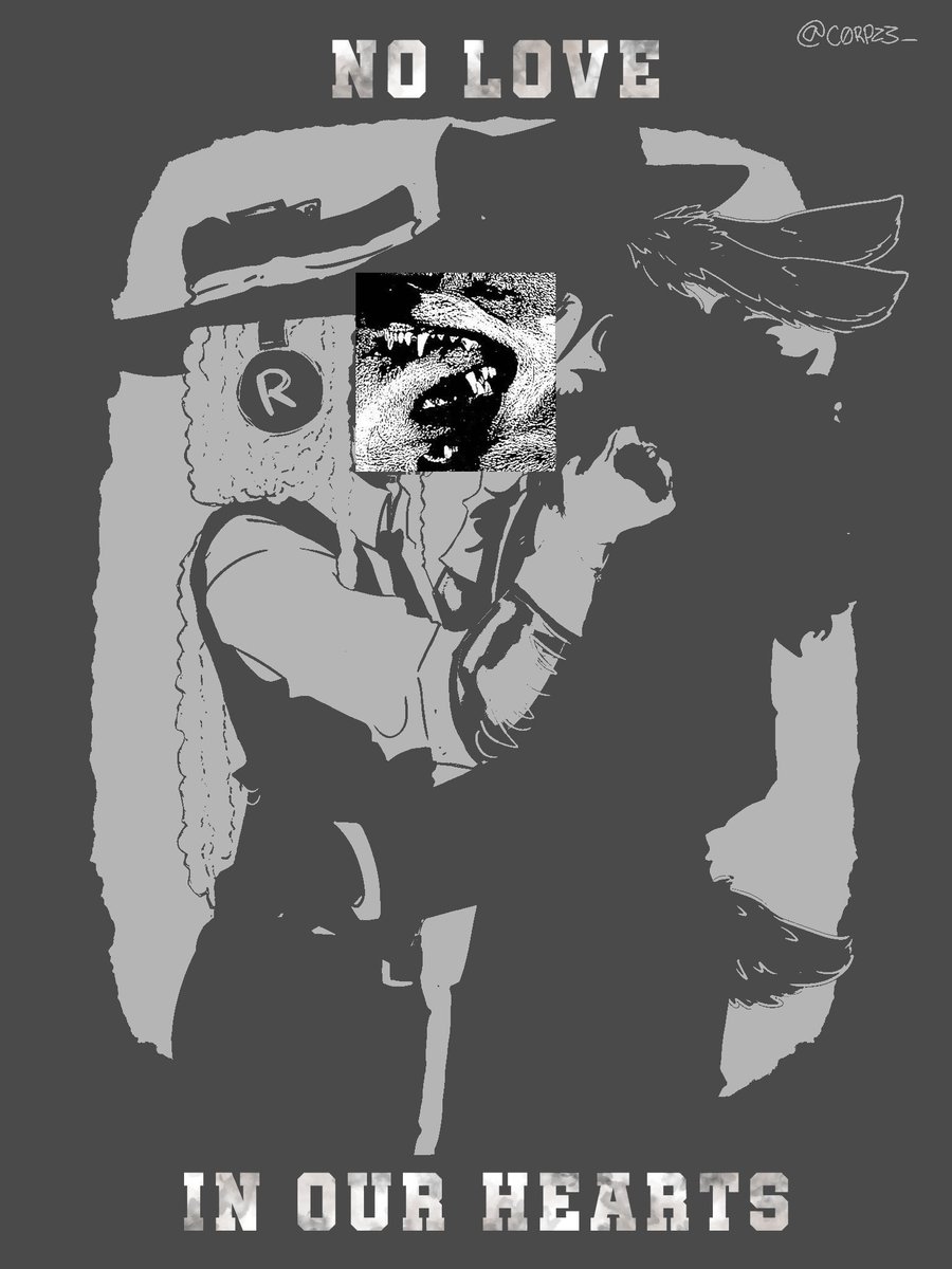 c0rpzz3__'s tweet photo. "The dog who barks never bites" 
Doublefedora I guess... 👀
(First time posting here, I'm so fucking scared)
#forsaken #doublefedora #fanart https://t.co/HBOtWuY7b0