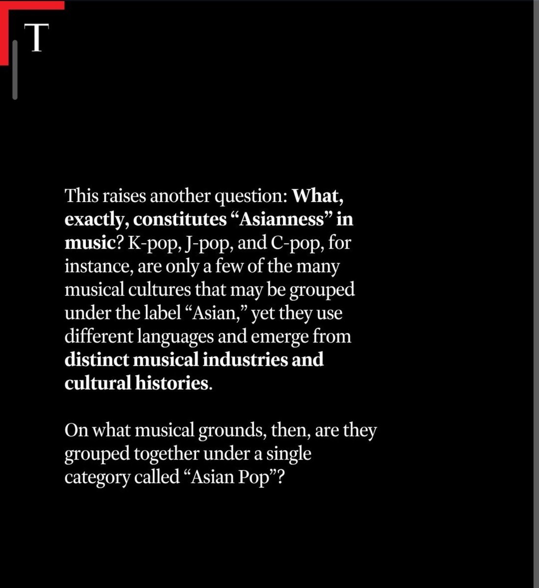 amlysbang's tweet photo. “More importantly, why must Asian artists prove their Asianness, rather than simply being recognized as individual musicians, as Western artists often are?”

— Stephanie Choi, Time Magazine

#ArtHasNoAliens 

https://t.co/87EiZhNcp5 https://t.co/NDgFFoPuqS