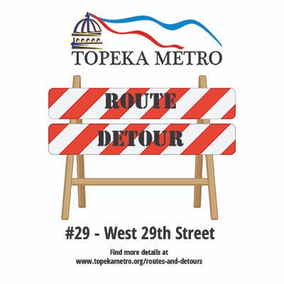 TopekaMetro's tweet photo. 🚧Starting today, due to sidewalk installation, there will be one lane on Quincy between SE 11th Street and SE 12th Street. Expected completion date in three weeks. Go to https://t.co/2M7QscbLjl or https://t.co/VM6oPIO8Ok for details. https://t.co/uUcaejEhOk