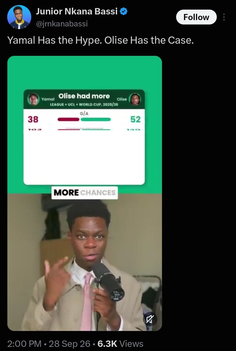 Toothles_fermin's tweet photo. I’m crying 😭😭😭 Did Yamal fuck this nigga’s girl or sum? https://t.co/luvbNe4TOp