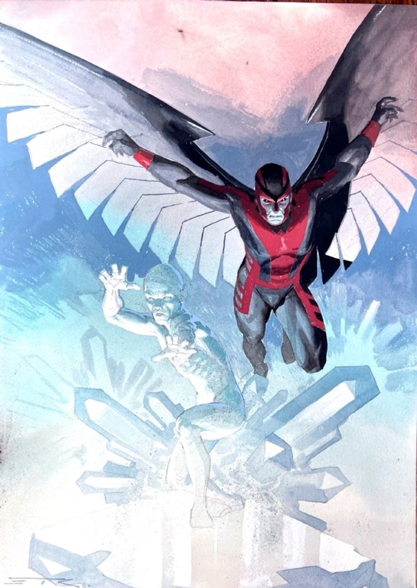 IntoWeird's tweet photo. Iceman and Archangel by Esad Ribić #XMen https://t.co/VPgYqvSxtz