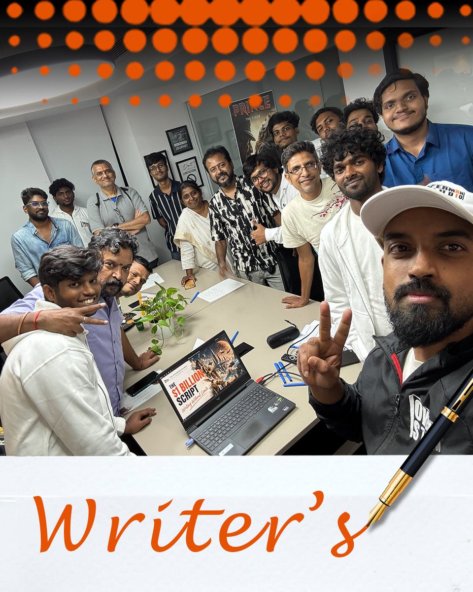 OvermanStudio's tweet photo. A glimpse from The $1 Billion Script: Writing Without Limits. ✍️🎬

It was great bringing together writers to explore what becomes possible when stories are no longer limited by traditional production constraints.

#The1BillionScript #WritingWithoutLimits #Screenwriting #writers https://t.co/w1M7QLoRVI