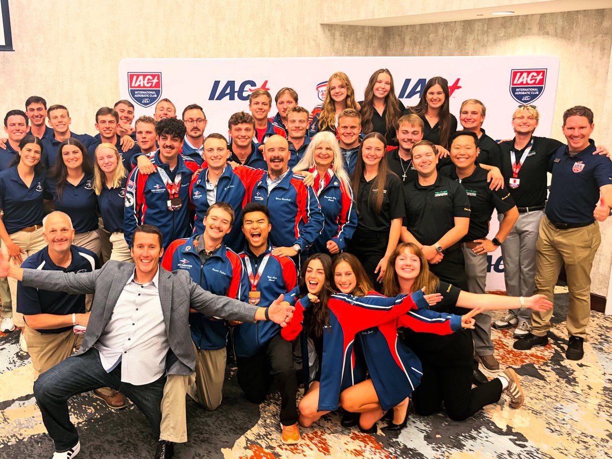 IACHQ's tweet photo. What an amazing showing from BOTH the MSU Denver Aerobatic Team and UND Aerobatic Team at the U.S. National Aerobatic Championships!  It's amazing to see such a fun, young and passionate group of aviators competing at the highest level of #aerobatics! https://t.co/bffMibKLmf