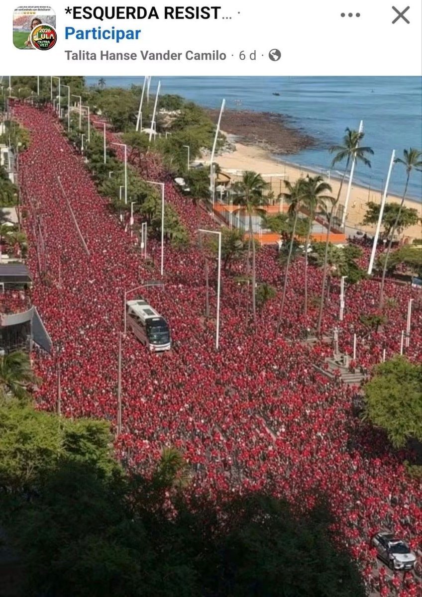 von_heldh's tweet photo. OS ESQUERDOPATAS ESTÃO DESESPERADOS, OLHEM O CIÚME QUE ESTÃO EM VER AS CARREATAS,  COMÍCIOS DE FLÁVIO BOLSONARO,  TODOS LOTADOS NOS 4 CANTOS DO PAÍS,  AI NÃO SE CONTROLAM E FAZEM ESTA POSTAGEM CRIADA POR IA, SE DUVIDAM, BASTA VER ÔNIBUS EM RELAÇÃO AS PESSOAS AO SEU REDOR... https://t.co/Osoxzwasit