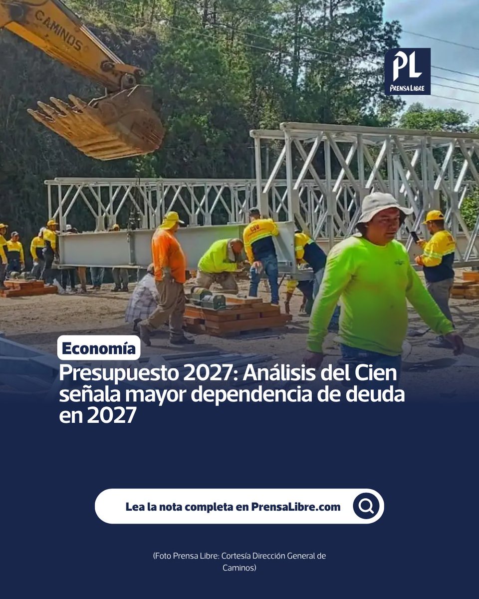 🗞️ #EnPortadaPL: Presupuesto 2027 prevé más deuda para cubrir gasto corriente Según el Cien, el proyecto plantea una diferencia entre los ingresos y los gas…