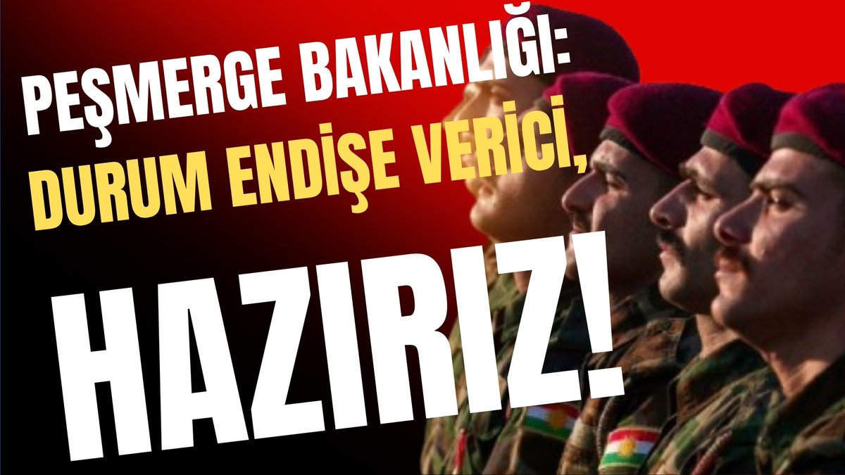 Erdalernow's tweet photo. 🟥 PEŞMERGE BAKANLIĞI: DURUM ENDİŞE VERİCİ, HAZIRIZ! https://t.co/qR0K0la1mV https://t.co/XquS2pPHHt